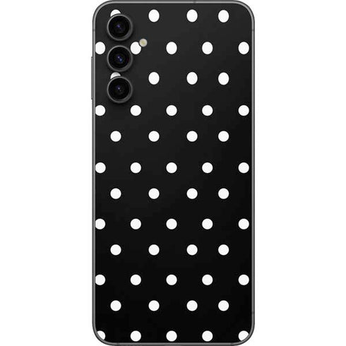 Black and White Polka Dots Galaxy A14 5G Skin